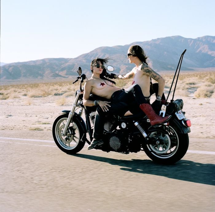 Girls on a motorcycle in Peshawar