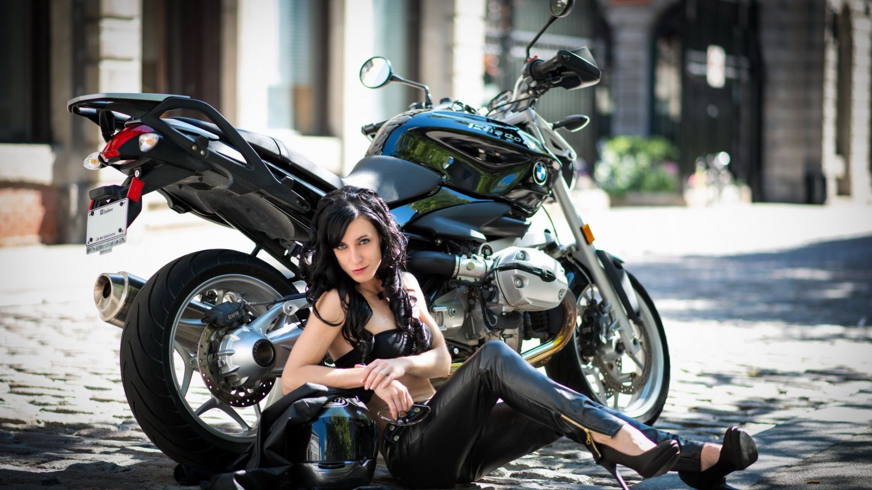 European women on bikes in Peshawar