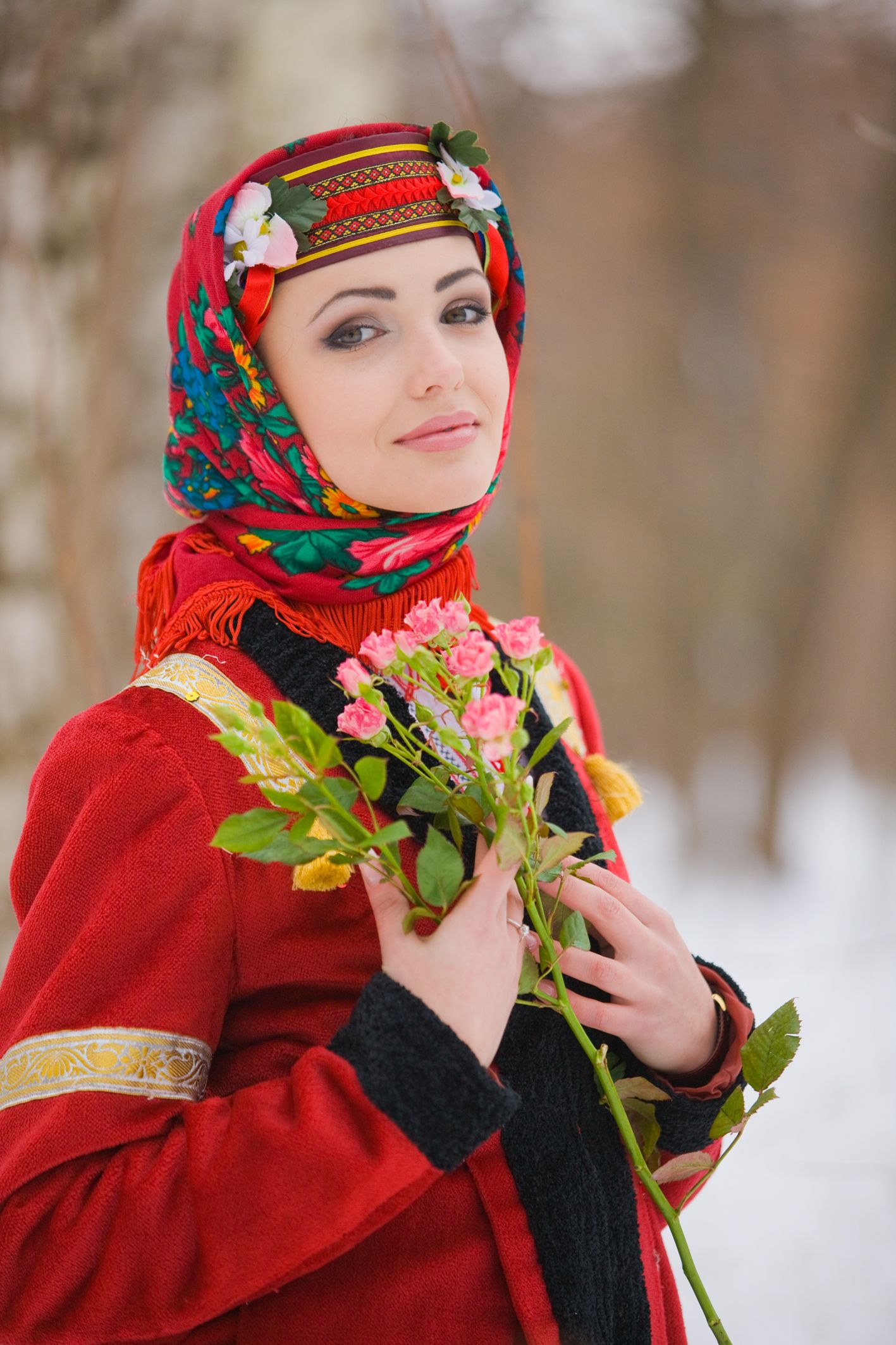 Sexy girl Girls in Slavic costumes in Peshawar
